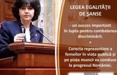Senatorul PSD Doina Federovici: „Noi reglementari privind egalitatea de șanse și de tratament între femei și bărbați”