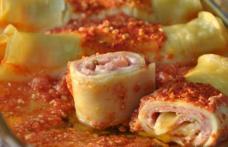 Rulade din foi de lasagne și mozzarella