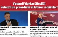 Comunicat - Dacă nu vrei încă 5 ani de ură și dezbinare între români vino la vot!  Fiecare vot contează! Votează Viorica Dăncilă!