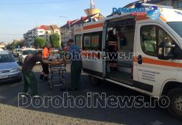 Biciclistul izbit în plin pe Bulevardul Victoriei din Dorohoi a fost transferat de urgență la Iași cu un elicopter SMURD