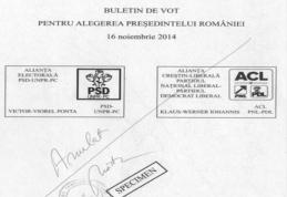 BEC a stabilit formatul buletinului de vot pentru al doilea tur de scrutin