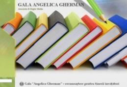 Gala Angelica Gherman revine cu un nou format: Începând cu ediția din 2014, se va desemna „Învățătorul Anului”
