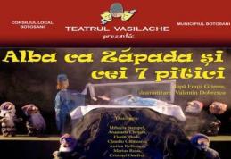 Astăzi duminică 11 ianuarie „Albă ca zăpada și cei 7 pitici”  la Teatrul “Vasilache”