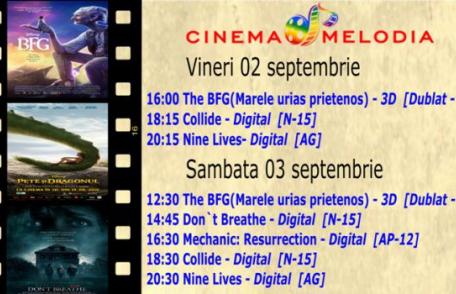 Vezi ce filme vor rula la Cinema „MELODIA” Dorohoi, în săptămâna 2 – 8 septembrie 2016 – FOTO