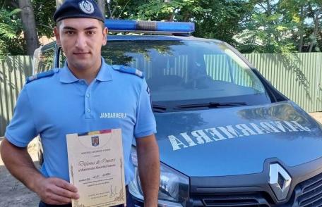 Un jandarm botoșănean a primit Diploma de Onoare a Ministerului Afacerilor Interne