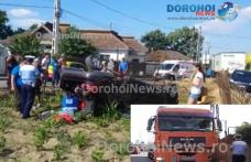 VIDEO Accident GRAV: Familie din Dorohoi spulberată de pe șosea de un TIR pe centura Buzăului