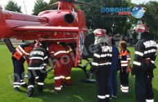 Bărbat din Dorohoi preluat de urgență de un elicopter SMURD după ce a suferit un infarct – FOTO