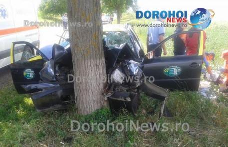 Accident grav! Un mort și doi răniți în urma unui accident petrecut în apropiere de Botoșani