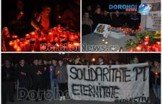 Mobilizare fără precedent la Dorohoi. Peste 500 de oameni la MARŞUL de solidaritate cu victimele din Club Colectiv VIDEO /FOTO