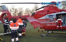 Femeie din Dorohoi cu blocaj atrioventricular preluată de un elicopter SMURD şi transportată la Iaşi - FOTO
