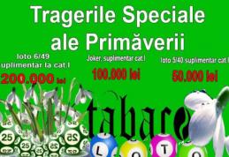 Loteria Română organizează, duminică, Tragerile Speciale Loto ale Primăverii