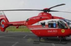 Una dintre fetele rănite în accident transferată la Iaşi cu elicopterul SMURD