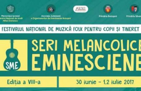 Festivalul Naţional de muzică folk „Seri melancolice eminesciene”, în weekend