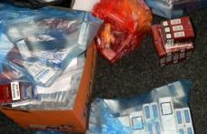 Ţigări de contrabandă, confiscate de poliţişti din zona Pieţei Centrale