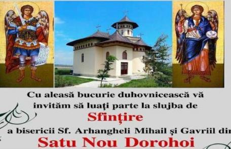 ÎPS Mitropolit Teofan vine la Sfințirea Bisericii „Sf. Arhangheli Mihail si Gavriil” din parohia Satu Nou Dorohoi