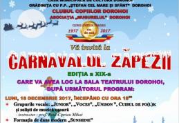 Clubul Copiilor Dorohoi organizează „Carnavalul Zăpezii”, ediția a XIX-a
