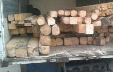 Material lemnos confiscat de polițiști pe raza localităţii Pomârla. Șoferul, sancţionat contravenţional