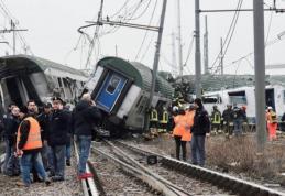 Tren deraiat în Italia: printre răniţi se află şi un român