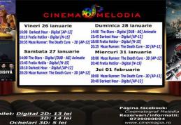 Vezi ce filme vor rula la Cinema „MELODIA” Dorohoi, în săptămâna 25 ianuarie 1 februarie – FOTO