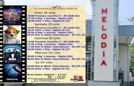 Vezi ce filme vor rula la Cinema „MELODIA” Dorohoi, în săptămâna 28 iunie – 4 iulie – FOTO