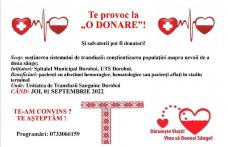 Campania „Te provoc la o donare!” continuă la UTS Dorohoi! Să contribuim cu o picătură de viață! 