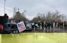 Protest al fermierilor botoșăneni la Vama Stânca – Costești - FOTO