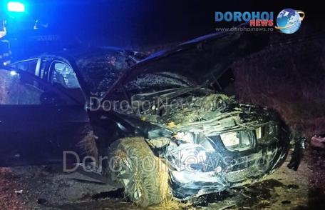 Accident în Dragalina! Un bărbat a ajuns la spital după ce s-a răsturnat cu mașina - FOTO