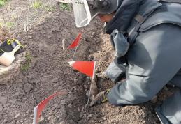 Bombă de aruncător găsită de un bărbat în timp ce efectua lucrări agricole în gospodărie