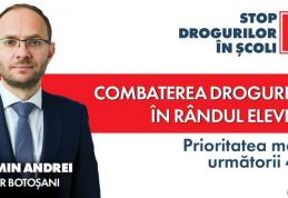 Cosmin Andrei, primarul municipiului Botoșani: „Stop drogurilor în școli, va fi un program permanent de prevenție și consiliere a elevilor și părințil