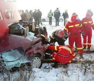 Accident de tren cu 4 victime