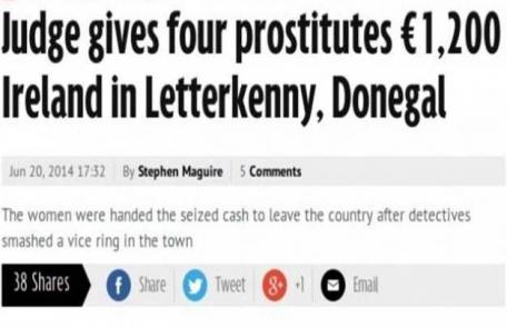 Irlanda ne repatriază prostituatele. Le dă şi bani de avion