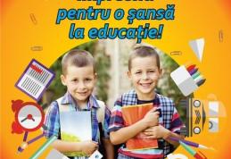 „Ajută un copil să înceapă școala!” la Uvertura Mall