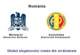Ghidul alegătorului român din străinătate publicat pe site-ul Prefecturii