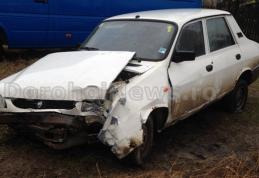 Mașina unui dorohoian, furată și distrusă într-un accident pe strada Matei Basarab