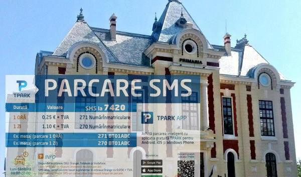 Parcare prin SMS in Dorohoi