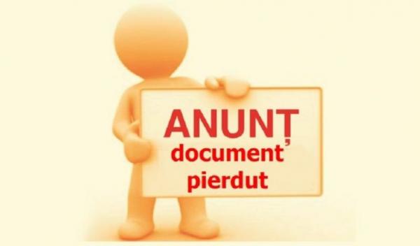 anunt-document-pierdut