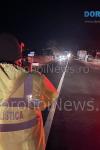 Accident pe drumul Dorohoi – Botoșani! Pieton aflat în traversarea drumului acroșat de un camion - FOTO