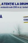 Conduceți prudent! Meteorologii au emis un COD GALBEN de ceață pentru județul Botoșani
