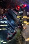 Accident la Vorona! Un bărbat de 60 de ani s-a răsturnat cu mașina în afara părții carosabile