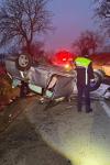 Accident! Bărbat ajuns la spital după ce s-a răsturnat cu mașina