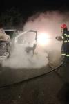 Incendiu la un autoturism parcat într-o curte din Botoșani: mașina a ars complet