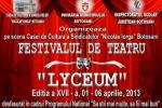 Festivalul de teatru LYCEUM editia a III-a