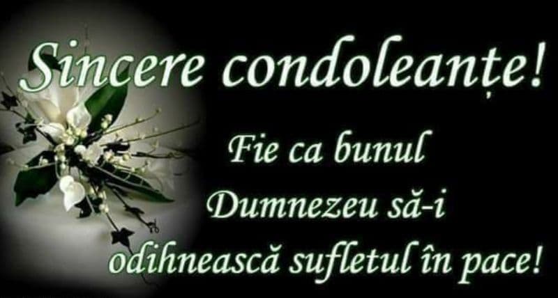 Conducerea şi colectivul Spitalului Dorohoi transmite sincere condoleanţe - 1