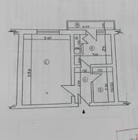 Vând apartament cu 1 cameră decomandat, 35,36 mp + încăpere suplimentară | Etaj 2 | Dorohoi