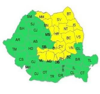 NEWS ALERT: Avertizare cod galben de ninsori in judetul Botosani