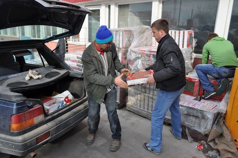Distributie materiale sinistrati