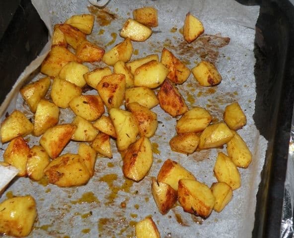 Cartofi la tava cu mustar Dijon