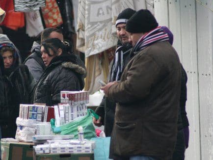  Ţigări confiscate în Piaţa Centrală Botoşani