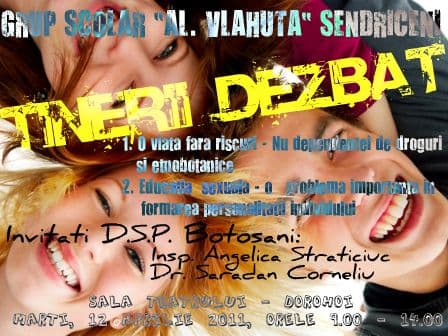 Dorohoi :   Simpozion - Dezbatere   „O viață fără riscuri”