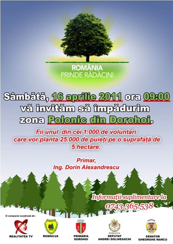 România prinde rădăcini și în Dorohoi